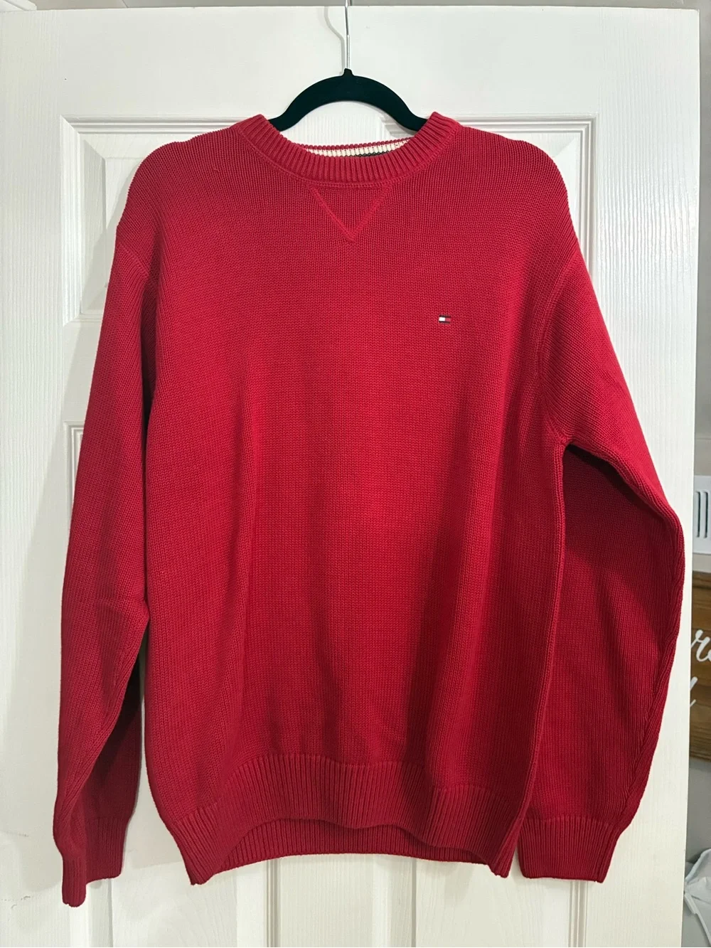 Tommy Hilfiger Red Men's Crewneck Sweater